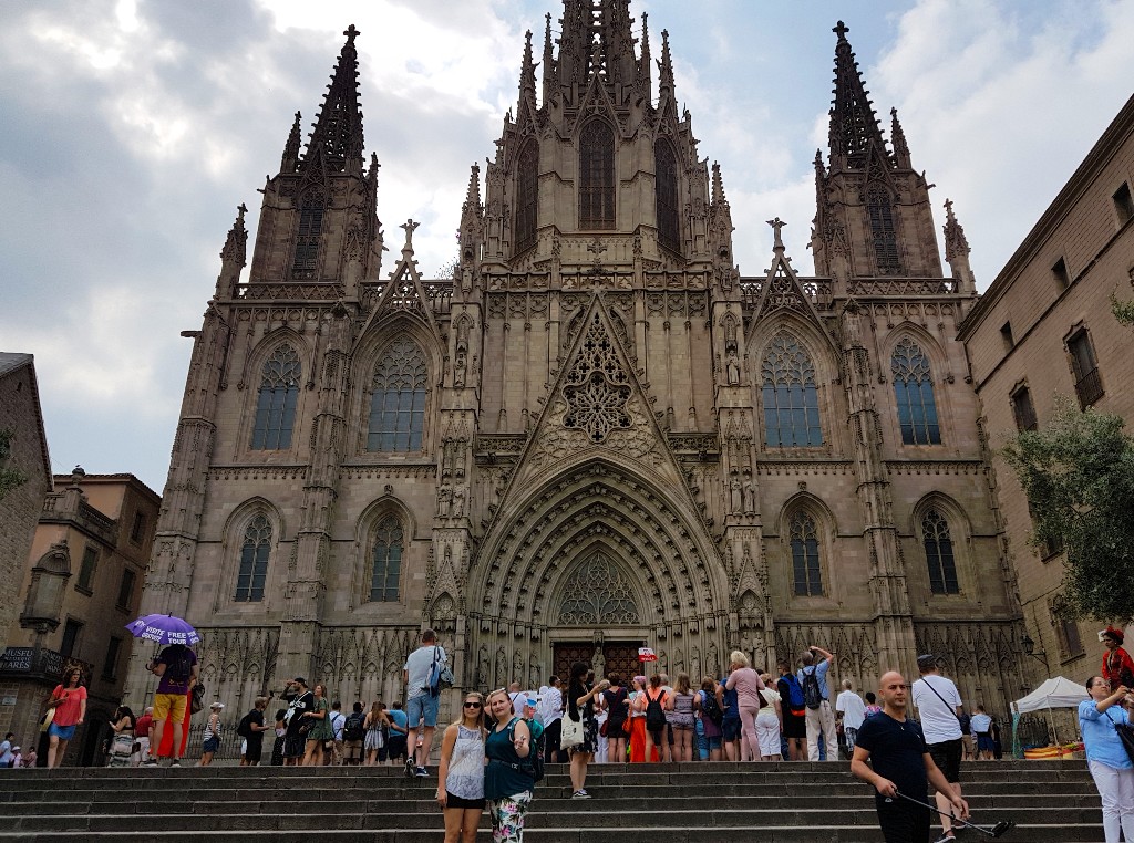 Catedral de Barcelona no Bairro Gótico