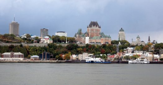 Panorama de Quebec (City) a partir de Lévis