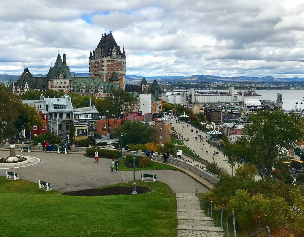 Vieux-Ville de Quebec vista do Terrasse Saint-Denis
