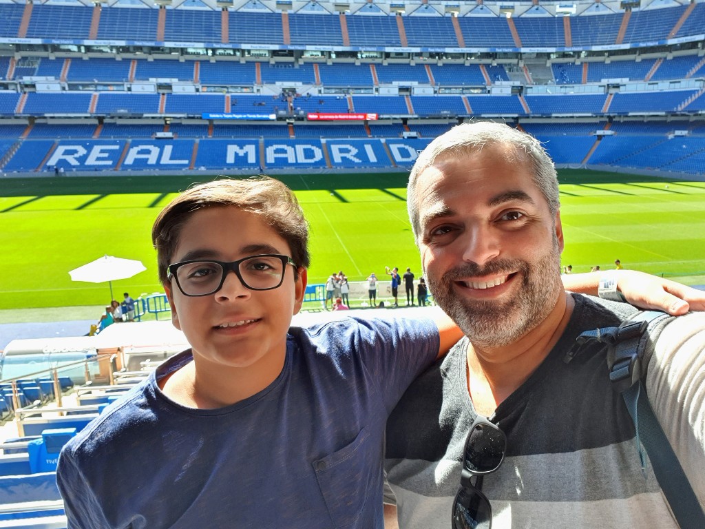 Estádio Santiago Bernabéu em Madrid