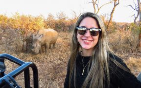 Selfie com o Rinoceronte na Reserva do Kapama