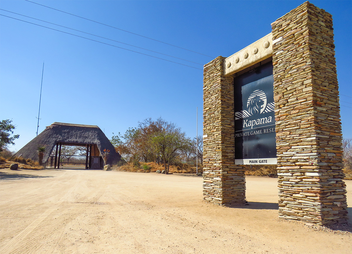 Portão de Entrada da Reserva Privada do Kapama
