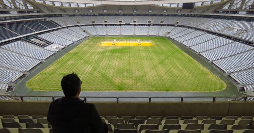 Curtindo o visual do Estádio da Copa de 2010