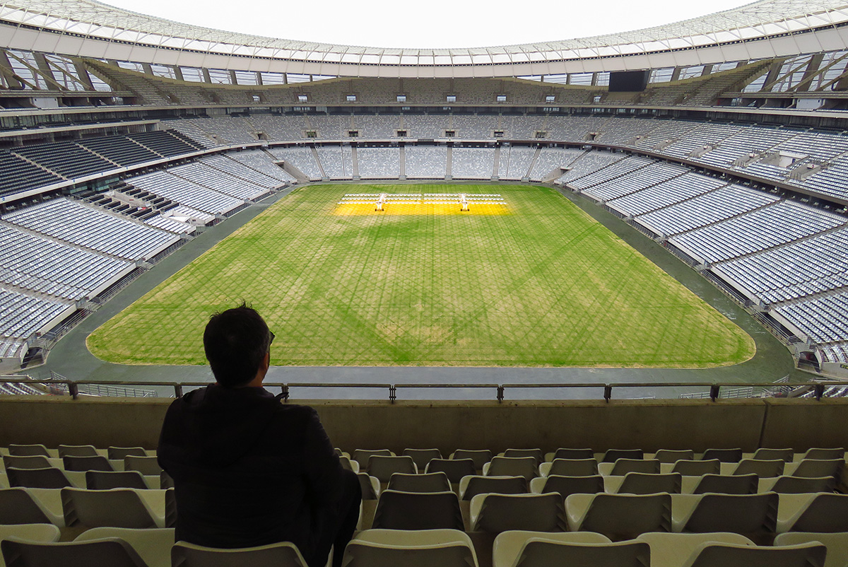 Curtindo o visual do Estádio da Copa de 2010