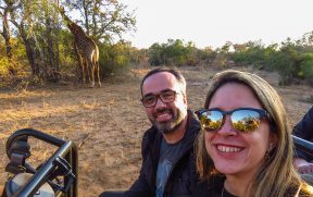 Selfie com a Girafa no Kapama