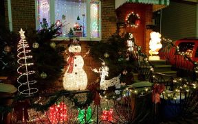 Decoração da casa de Natal em Dyker Heights quebra-cabeça em