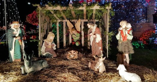 Detalhe da decoração de Natal no Dycker Heights