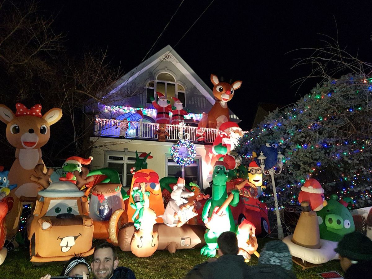 Decoração de Natal das casas do Dycker Heights