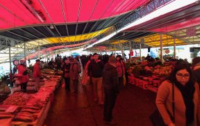 Mercado Fluvial em Valdivia no Chile