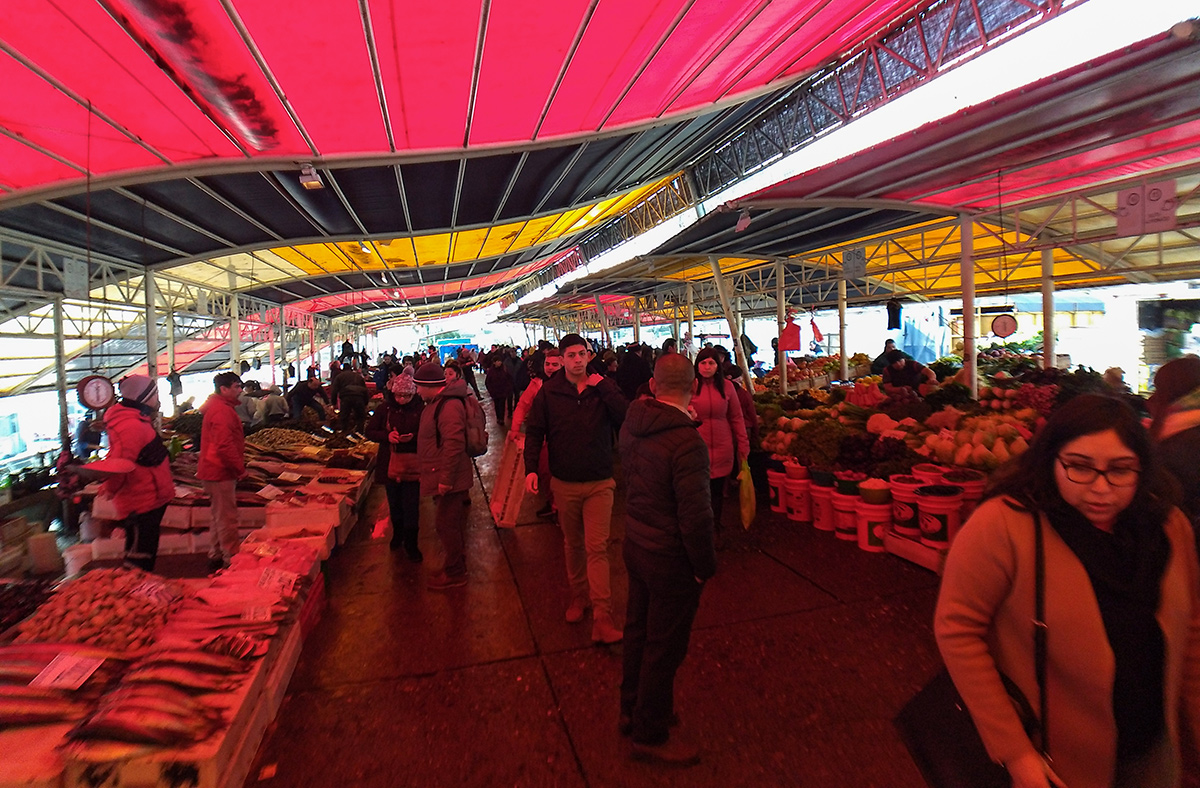Mercado Fluvial em Valdivia no Chile