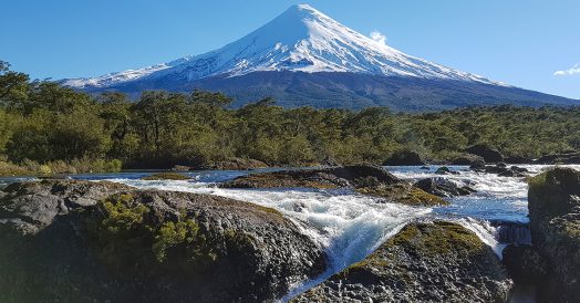 Saltos del Petrohué e vulcão Osorno