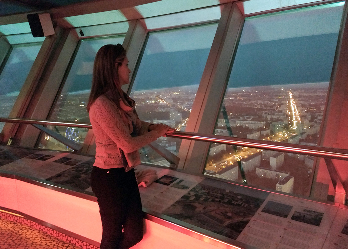 Curtindo a vista da Berliner Fernsehturm